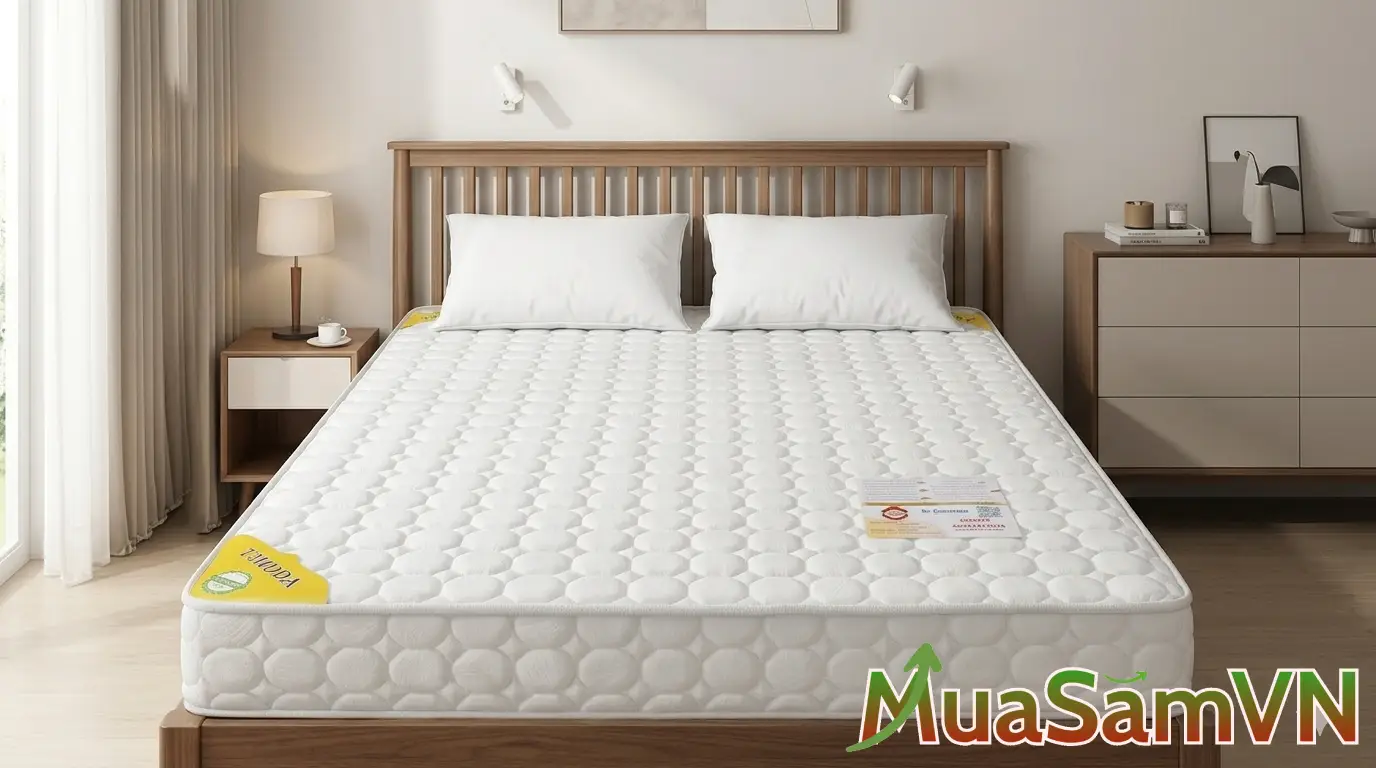Nệm Cao Su Tổng Hợp Chần Gấm